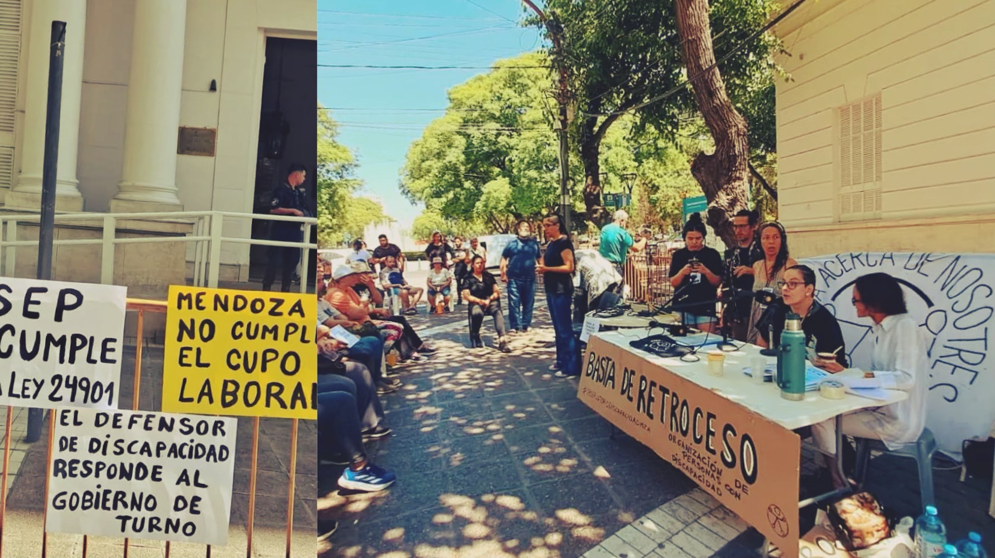 Radio abierta y protesta en Mendoza en el Día de las personas con discapacidad